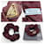 Scrunchie in Re-Nylon Prada color Bordeaux Bordò - vista 3