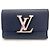 Portafoglio Louis Vuitton Portefeuille Capucines Compact Tri-fold Blu navy