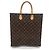 Louis Vuitton Sac Plat Monogram Tote Bag Marrone