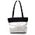 Chanel Bicolor Leder Tote Bag Weiß