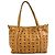 Borsa Tote MCM Logo in pelle marrone - vista 2