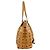 Borsa Tote MCM Logo in pelle marrone - vista 3
