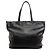 Borsa tote Prada Logo in pelle nera Nero - vista 2