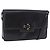 Bolsa de Ombro GUCCI em Couro Preto e Ouro Auth BA14311 Dourado