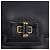 Bolsa de Ombro GUCCI em Couro Preto e Ouro Auth BA14311 Dourado - vista 17