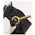 Chloé Borsa Chloe Paddington in pelle nera e oro Auth SW2641M Nero D'oro - vista 10