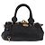 Chloé Borsa Chloe Paddington in pelle nera e oro Auth SW2641M Nero D'oro - vista 13