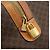 Céline Borsa Boston CELINE Macadam Canvas PVC Pelle Marrone Oro Auth 190319 D'oro - vista 10