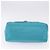 Borsa Tote PRADA in nylon blu turchese e oro Autentica 192104A D'oro - vista 5