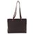 Borsa a tracolla Salvatore Ferragamo Gancini in tela marrone argento ka5290 - vista 13