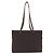 Borsa a tracolla Salvatore Ferragamo Gancini in tela marrone argento ka5290 - vista 2