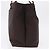 Borsa a tracolla Salvatore Ferragamo Gancini in tela marrone argento ka5290 - vista 3