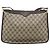 GUCCI GG Supreme Web Sherry Line Shoulder Bag PVC Beige Gold Auth 192186A Golden - view 2