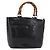 Borsa a mano GUCCI Bamboo in pelle vernice nera argento 002 1817 0413 Auth ep15120 Nero