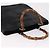 Borsa a mano GUCCI Bamboo in pelle vernice nera argento 002 1817 0413 Auth ep15120 Nero - vista 7