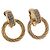 Orecchini Christian Dior metallizzati Gold Tone Auth ka5252
