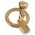 Orecchini Christian Dior metallizzati Gold Tone Auth ka5252 - vista 10