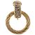 Orecchini Christian Dior metallizzati Gold Tone Auth ka5252 - vista 3