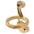 Orecchini Christian Dior metallizzati Gold Tone Auth ka5252 - vista 6