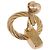 Orecchini Christian Dior metallizzati Gold Tone Auth ka5252 - vista 9