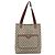 Borsa Tote GUCCI GG Supreme in PVC e pelle Beige Auth 192744 - vista 13