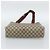 Borsa Tote GUCCI GG Supreme in PVC e pelle Beige Auth 192744 - vista 5