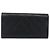 CHANEL Matelasse Cambon Line Long Wallet Leder Schwarz Silber CC Auth 192277 - Ansicht 2