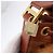 Borsa a Spalla MCM Vicetos Logogram PVC Pelle Marrone Oro Auth 192235 D'oro - vista 10