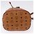 Borsa a Spalla MCM Vicetos Logogram PVC Pelle Marrone Oro Auth 192235 D'oro - vista 6