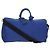 LOUIS VUITTON Monogram Taurillon Keepall Bandouliere 50 Blue Auth 191461SM Monogramma