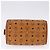 Borsa Boston MCM Logogram Vicetos in PVC e pelle Marrone Oro Auth 192236 D'oro - vista 6
