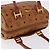Borsa Boston MCM Logogram Vicetos in PVC e pelle Marrone Oro Auth 192236 D'oro - vista 7