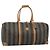Pequin Borsa Boston FENDI in tela Pecan PVC 2way Nero Marrone Auth fm5392
