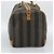 Pequin Borsa Boston FENDI in tela Pecan PVC 2way Nero Marrone Auth fm5392 - vista 3