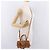 Borsa Mini Boston MCM Logogram Vicetos in PVC e pelle 2way Marrone Oro Auth 192038 D'oro - vista 22