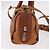 Borsa Mini Boston MCM Logogram Vicetos in PVC e pelle 2way Marrone Oro Auth 192038 D'oro - vista 4