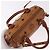Borsa Mini Boston MCM Logogram Vicetos in PVC e pelle 2way Marrone Oro Auth 192038 D'oro - vista 6