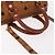 Borsa Mini Boston MCM Logogram Vicetos in PVC e pelle 2way Marrone Oro Auth 192038 D'oro - vista 7
