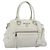 Borsa PRADA Vittero Dino Leather 2way White Silver Auth 192296V Argento Bianco