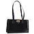 Bolsa Tote Salvatore Ferragamo Gancini em couro envernizado preto e dourado Auth ka5291A