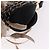 Bulgari Borsa a mano BVLGARI Feather in raso nero e oro Auth 191451SM D'oro - vista 17
