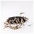 Bulgari Borsa a mano BVLGARI Feather in raso nero e oro Auth 191451SM D'oro - vista 5