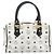 Borsa MCM Vicetos Logogram PVC Pelle White Gold Auth bs36079 Bianco D'oro - vista 2