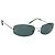 Occhiali da sole CHANEL COCO Mark Metallo Argento Nero CC Auth 192855M