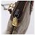 Borsa GUCCI GG Supreme Web Sherry Line in PVC Beige Oro 904 02 047 Auth BA14476 D'oro - vista 9
