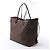 Borsa a tracolla Louis Vuitton Neverfull GM Damier Ebene Marrone N51106 Rosso - vista 2