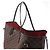 Borsa a tracolla Louis Vuitton Neverfull GM Damier Ebene Marrone N51106 Rosso - vista 3