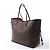 Borsa a tracolla Louis Vuitton Neverfull GM Damier Ebene Marrone N51106 Rosso - vista 4
