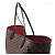 Borsa a tracolla Louis Vuitton Neverfull GM Damier Ebene Marrone N51106 Rosso - vista 5