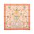 Foulard in seta Hermès Carré 90 "JOUVENCE" Arancione